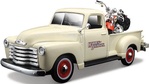 Maisto - Harley-Davidson Custom, 1950 Chevrolet 3100 Pickup + 2001 FLSTS Heritage Springer