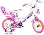 Dino Bikes - Detský bicykel 12" 124RSN-05FY Fairy - biely