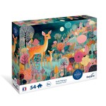 SENTOSPHERE Puzzle pentru copii cu povestea Pădurea fermecată 54 piese