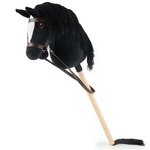 Bieco - Hobby Horsing su bastone - cavallo nero, taglia S