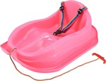 Plastové sánky s operadlom Baby Mix MINI ružové