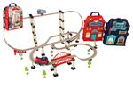 Treno con binari 120 pezzi a batteria in valigia 22x27x15cm