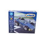 EITECH stavebnica Pretekárske auto Blue Bullet 136 dielikov