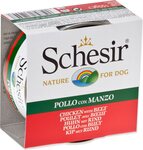 Konzerva SCHESIR kura a hovädzie v želé 150g