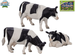 Kids Globe Farming krava čiernobiela 1:32 stojaca/ležiaca 12ks