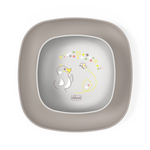 CHICCO Set za jelo - zdjela i tanjur siva 12m+
