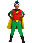 TEEN TITANS GO ROBIN detský kostým veľkosť S(122-128cm)