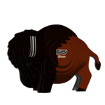EUGY Bison 3D puzzle di cartone