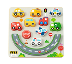 2Kids Toys Puzzle de echilibru City 2 în 1