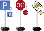 BIG Verkehrsschilder Set 5 Stück Höhe 69cm