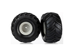 Traxxas koleso 1.5/2.2", disk sivý, pneu Terra Groove (pár)