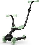 QPLAY Kolobežka / odrážadlo Sema Evo s LED svetlami Jade Green, vek 1 - 6 rokov, do 50 kg