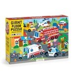 Mudpuppy Veľké podlahové puzzle Záchranné vozidlá 48 dielikov