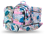 BAAGL SET 5 Skate Leafs: Rucksack, Federmäppchen, Beutel, Gürteltasche, Laptop-Hülle