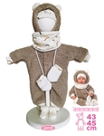Llorens M844-011 oblečenie pre bábiku bábätko NEW BORN veľkosti 43-45 cm