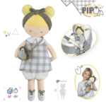 DeCuevas 20147 Plyšová bábika PIPO - 36 cm