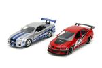 Rýchlo a zbesilo Twin Pack 2006 Mitsubishi Lancer Evo IX + Brianov 2002 Nissan Skyline GTR