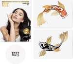 TATTonMe Metalické tetovačky pre ženy Ryby sada Gold