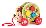 Woody Zieh-Igel mit Steckspiel - Waldtiere