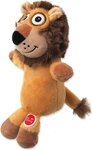 Hračka Dog Fantasy Silent Squeak lev oranžový 23cm