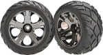 Traxxas kolo 2.8", disk All-Star čierny chróm, pneu anaconda (2)