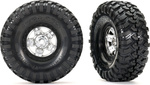 Traxxas kolo 1.9", disk TRX-4 Sport beadlock polomatný chróm, pneu Canyon Trail (2)