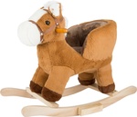 Gugalni konjiček Small Foot Brown z naslonom za roke