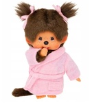 Monchhichi Mončiči Mädchen im Bademantel 20cm