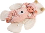 Llorens 63644 NEW BORN - realistická bábika bábätko so zvukmi a mäkkým látkovým telom - 36
