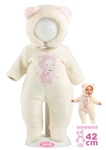 Llorens M14-208 oblečenie pre bábiku bábätko NEW BORN veľkosti 40-42 cm
