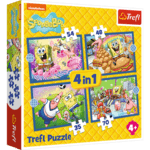 Trefl Puzzle 4v1 SpongeBobs Unterwasserleben