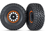 Traxxas koleso 3.2/2.2", disk Method Racing oranžový, pneu Baja KR3 (2)