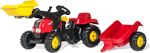 Rollytoys Tretor Rolly Kid mit Anhänger und Lader-rot