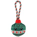 Dog Fantasy Winter Tale Spielzeug Weihnachtsdekoration mit Quietscher, grün 30cm