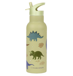 A Little Lovely Company - nerezová fľaša na pitie, 500 ml - dinosaury