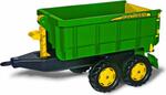 Rollytoys Vlečka za traktor John Deere vyklápacia zelená