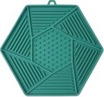 Podložka lízacia Epic Pet Lick&amp;Snack hexagon svetlo zelený 17x15cm