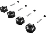 Arrma nosilec kolesa šestkotni 12mm, črn (4)