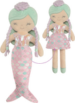 DeCuevas 20041 Plüschpuppe 2in1 OCEAN FANTASY - 36 cm mit Wiege