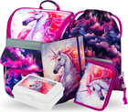 BAAGL 5 SET Zippy Regatul Unicornului: ghiozdan, penar, geantă, plăci, cutie