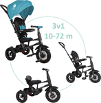 QPLAY Trojkolka Rito air gel (Rubber) Green-blue, vek 10-72 mesiacov