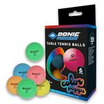Donic-Schildkröt - loptičky na stolný tenis Colour Popps Poly 40, 6 ks