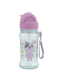 SKIP HOP Bottiglia con cannuccia 355ml Besties Squad Gattino 12m+
