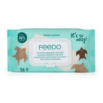FEEDO Lingettes humides en bambou biodégradables 56 pcs