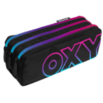 Federmäppchen Etui 3 Reißverschlüsse Rainbow Pink