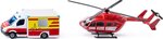 Siku Super - Ambulancia a vrtuľník, set