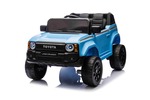 Elektrické autíčko Toyota Landcruiser 12V, modré, široké jednomiestne sedadlo, 2,4 GHz dia