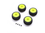 Pro-Line Rad mit Reifen Blockade, gelbe Felge (4): Micro-T