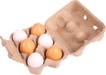 Bigjigs Toys Vajíčka v krabičke 6 ks