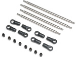 Axial táhla zadní nápravy 4WS, titan: Gilamon AXP8